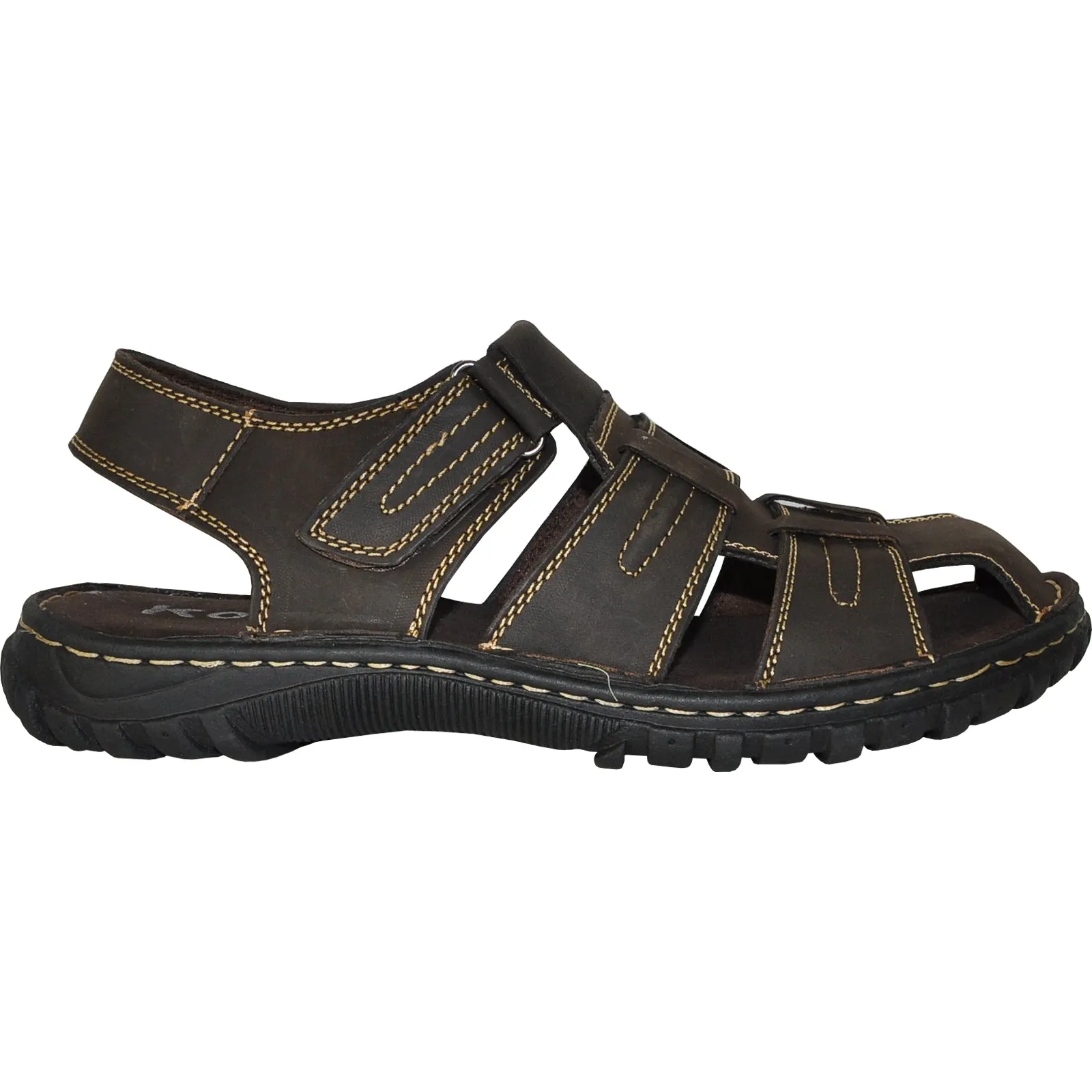 KOZI Men Leather Sandal NEW DIEGO-07 Brown