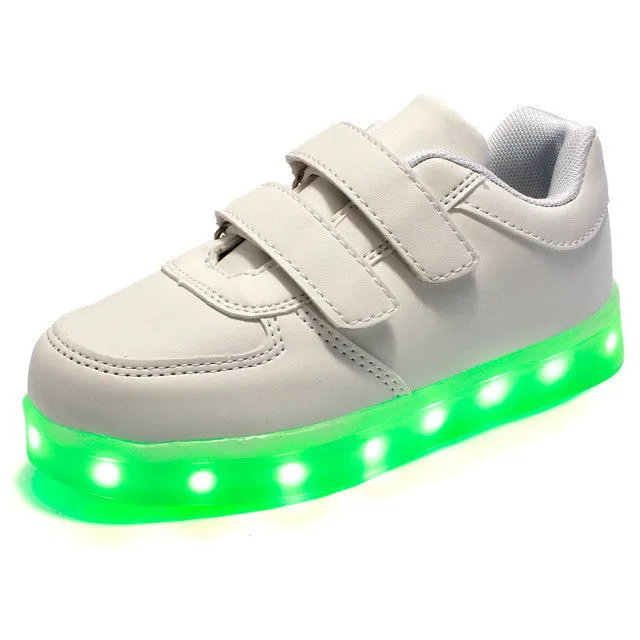 Led luminous Shoes For Boys girls Fashion Light Up Casual kids 7 Colors Outdoor new simulation sole Glowing children sneaker