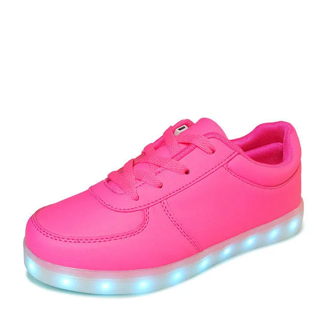 Led luminous Shoes For Boys girls Fashion Light Up Casual kids 7 Colors Outdoor new simulation sole Glowing children sneaker