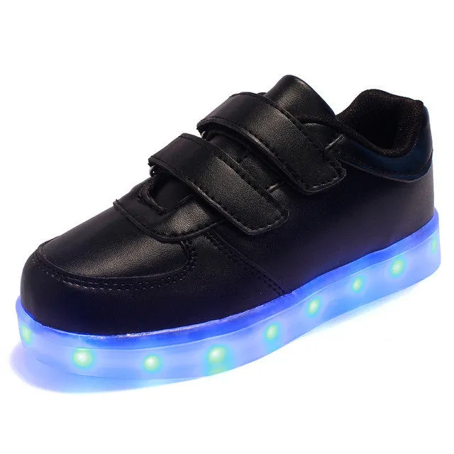 Led luminous Shoes For Boys girls Fashion Light Up Casual kids 7 Colors Outdoor new simulation sole Glowing children sneaker