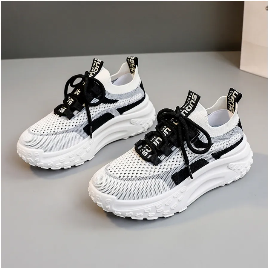 LEISA™ BREATHABLE TRENDY KNIT MESH ORTHO SNEAKERS