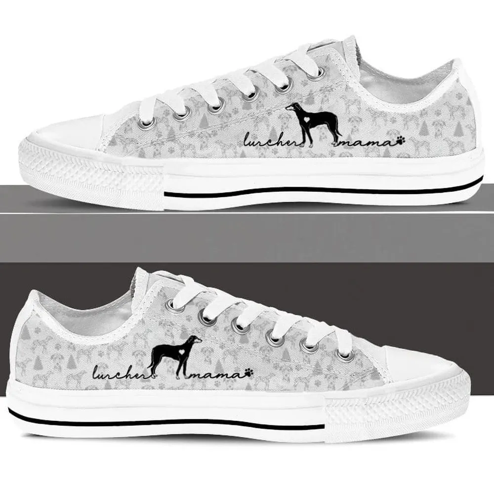 Lurcher Low Top - Dog Walking Shoes Men Women, Dog Printed Shoes, Canvas Shoes For Men, Women