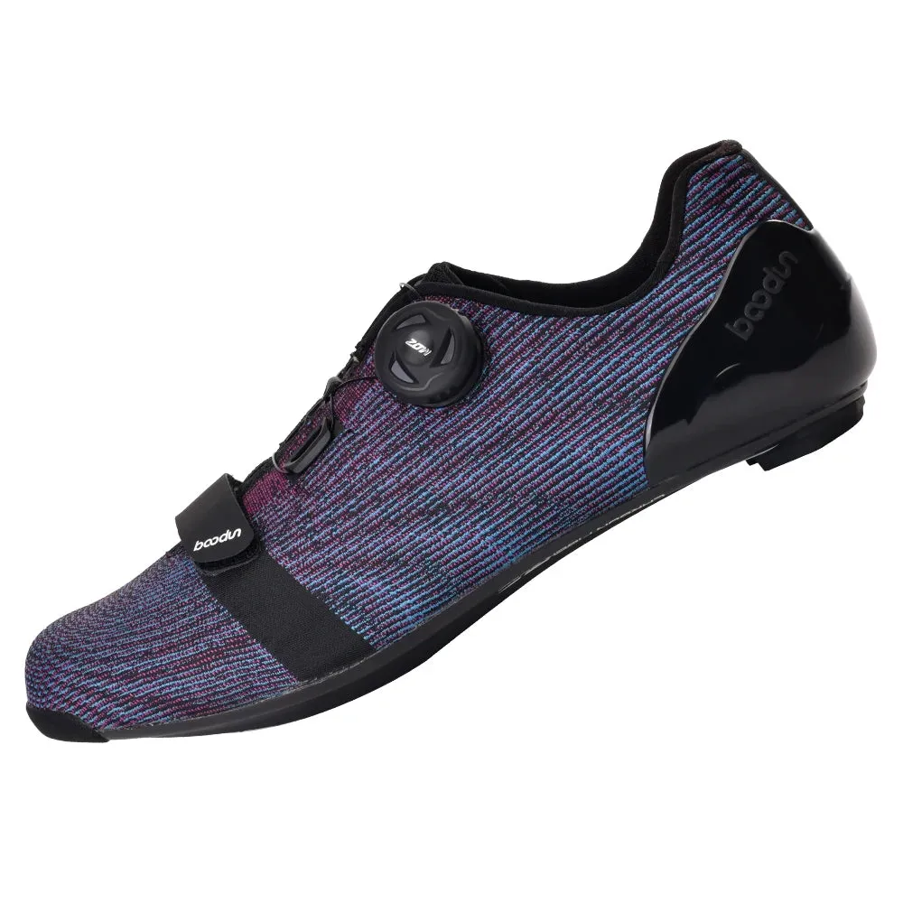 Men Road Bike Shoes Carbon Fiber Bottom Professional Cycling Shoes Ultra-Lightweight Breathable Anti-Slip Shock-Absorbing Design