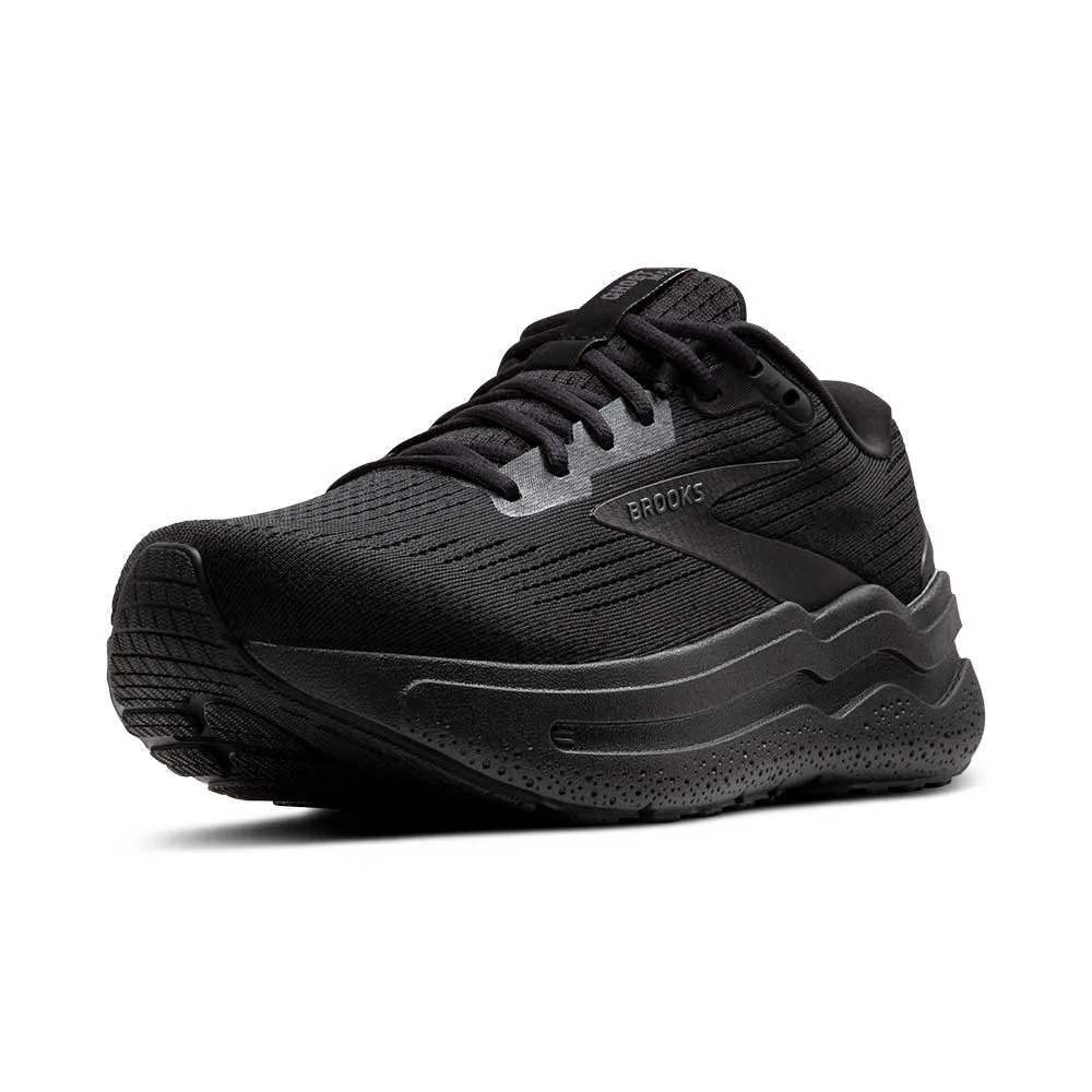 Men's Ghost Max 2 Running Shoe - Black/Black/Ebony - Extra Wide (4E)