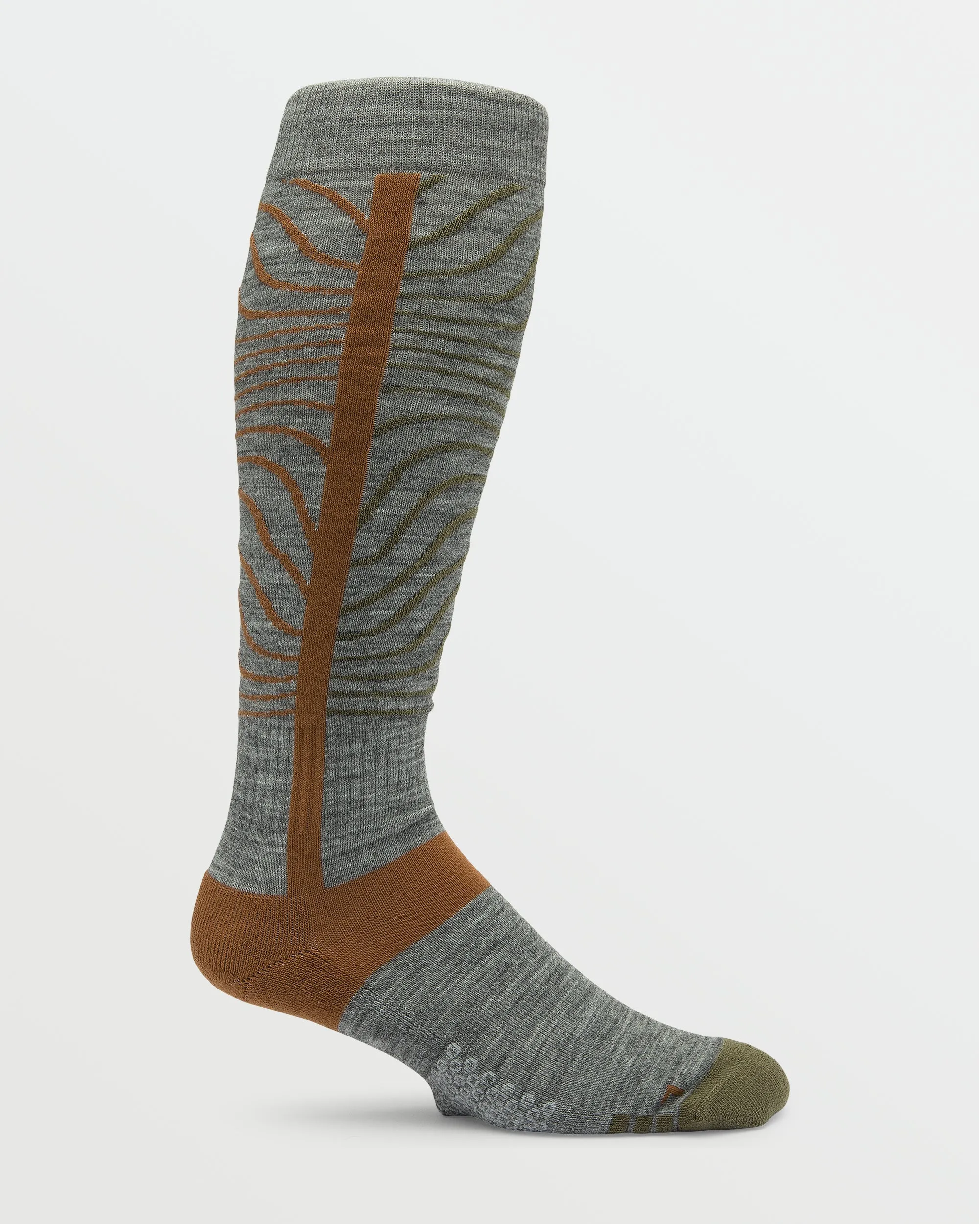 Mens Heavy Over-The-Calf Sock - Heather Grey