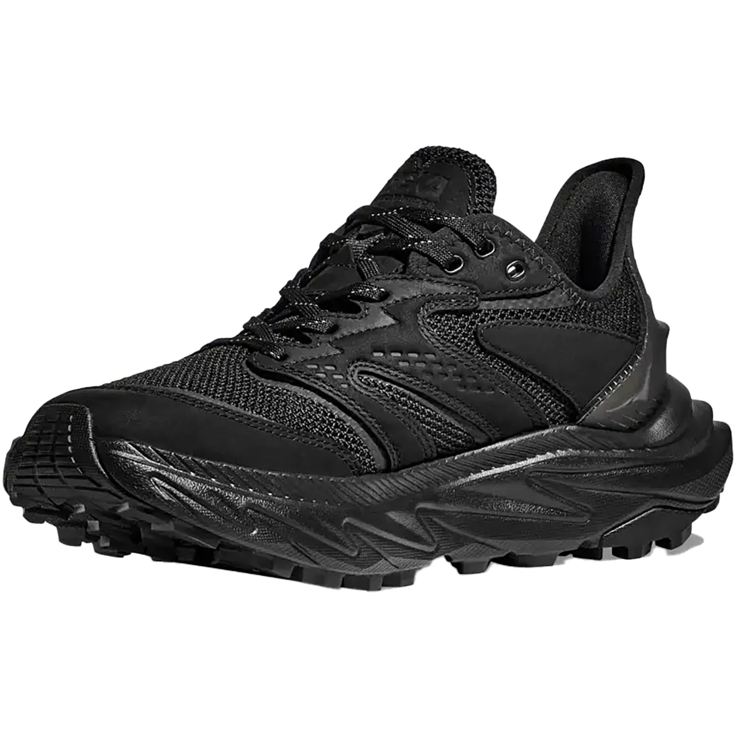 Men's Hoka Anacapa 2 Freedom Black/Black Mesh/Leather