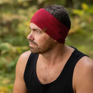 Men's Merino Headband Royal Cherry