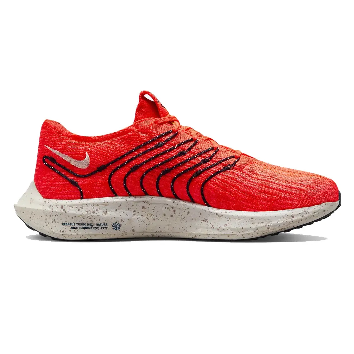 Mens Nike Pegasus Turbo Next Nature - Bright Crimson / White-Hot Punch