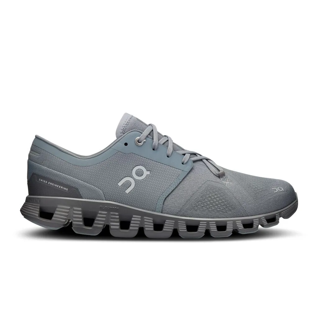 Men's On Cloud X 3 Training Shoe in Mist | Rock