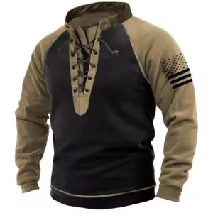 Men's Outdoor American Flag Tactical Sweatshirt