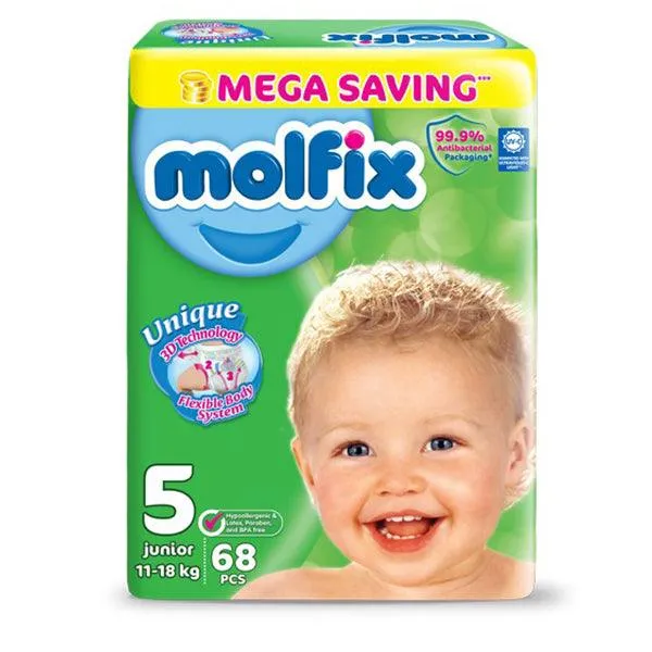 MOLFIX MEGA 5 JUNIOR 68PCS DIAPERS