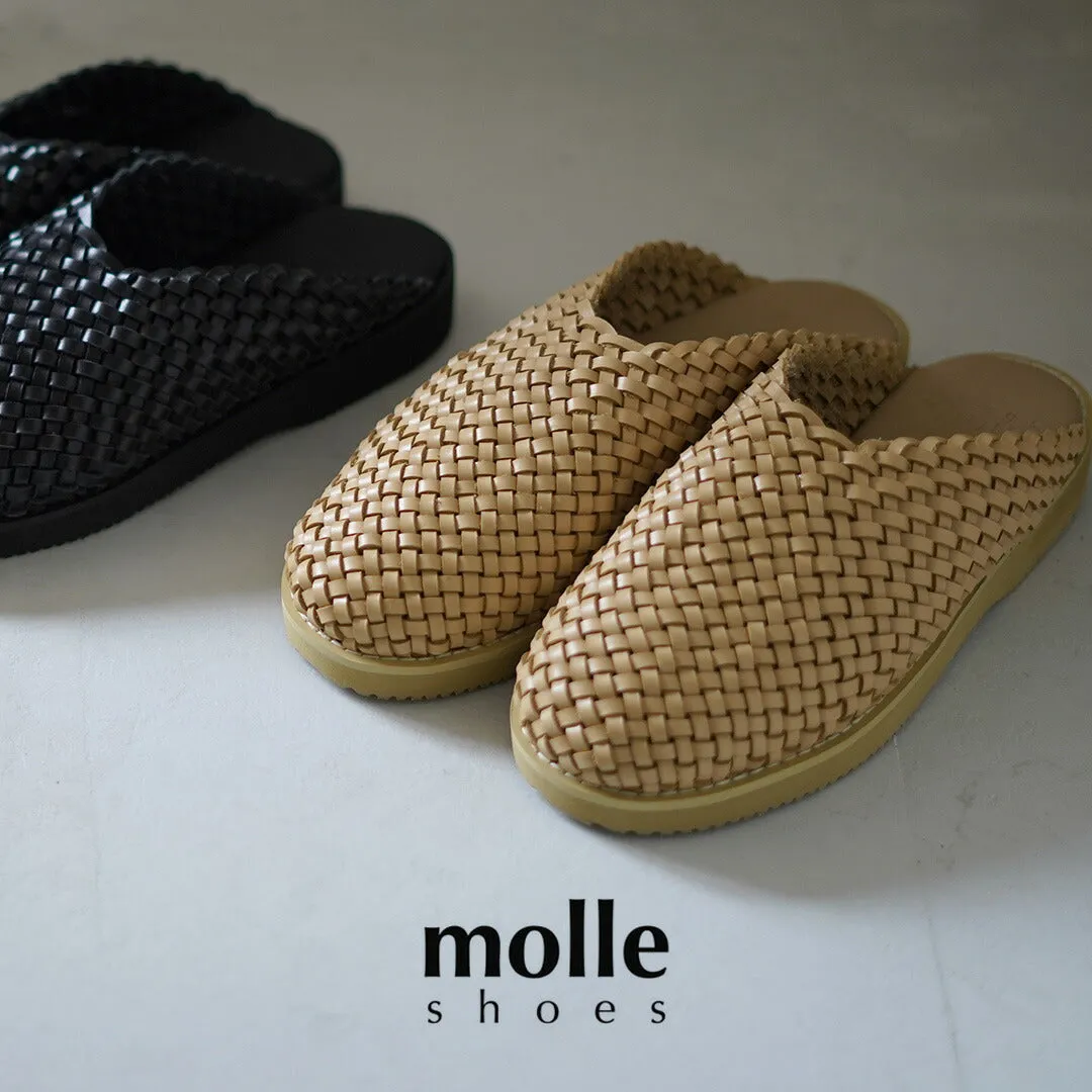 MOLLE SHOES（モールシューズ） ウーブン レザークロッグ