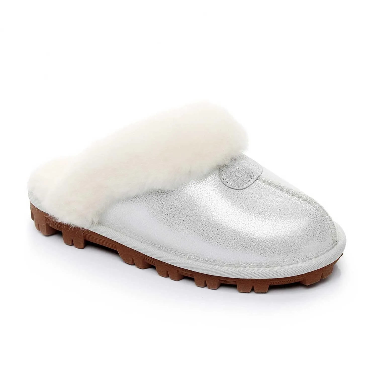 Mubo UGG Ladies Slippers Double Face Australia Premium Sheepskin Fur Scuff SW1200