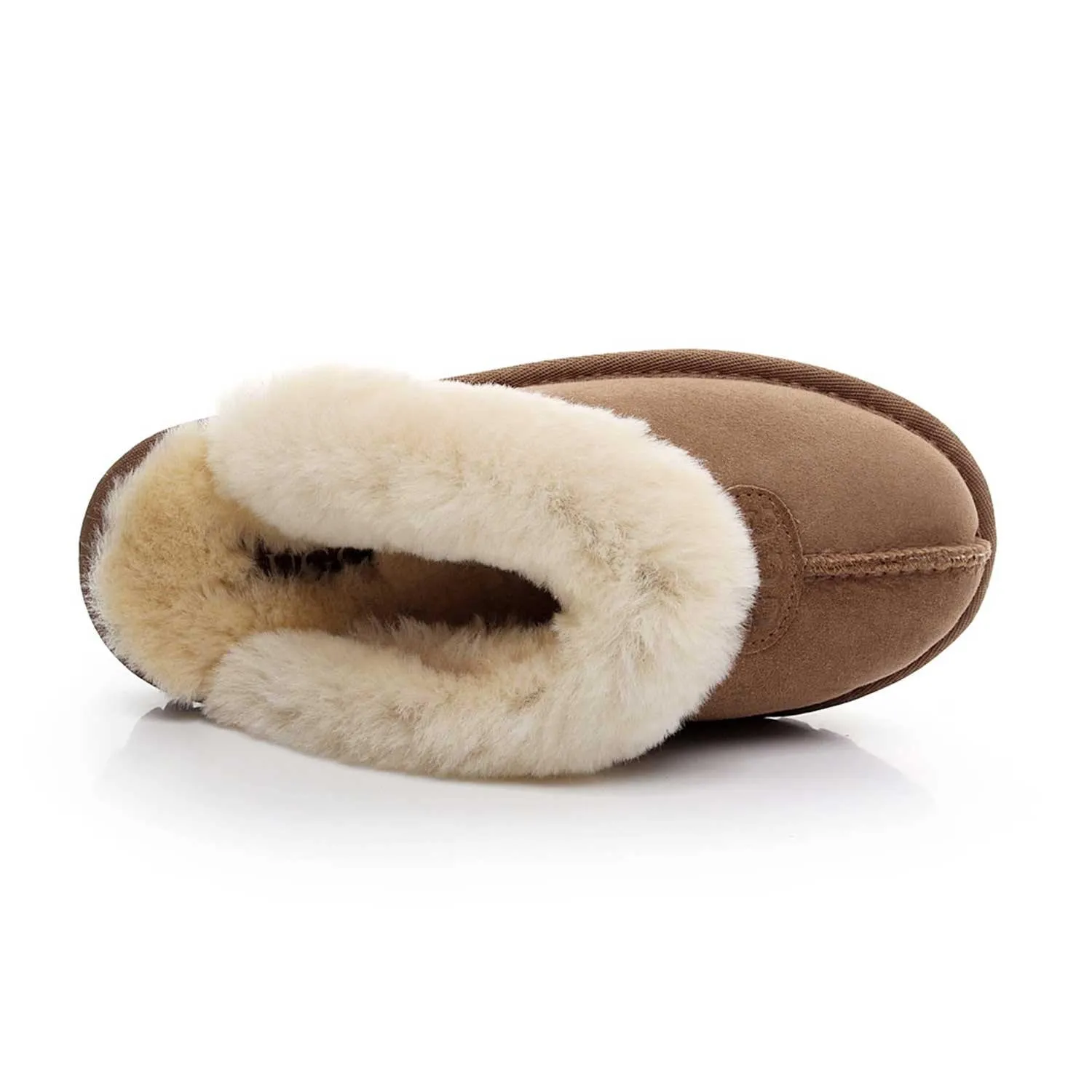 Mubo UGG Ladies Slippers Double Face Australia Premium Sheepskin Fur Scuff SW1200