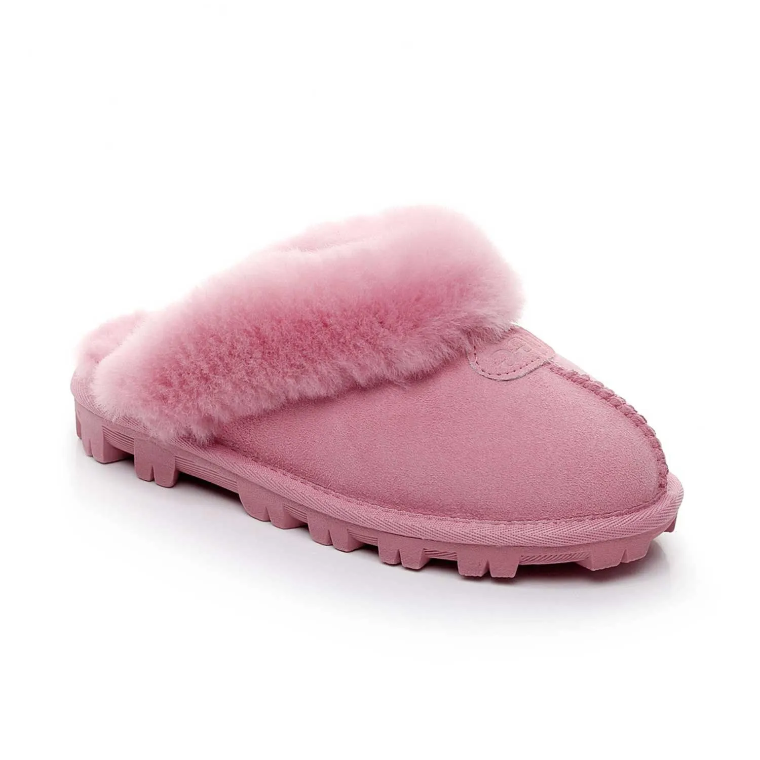 Mubo UGG Ladies Slippers Double Face Australia Premium Sheepskin Fur Scuff SW1200