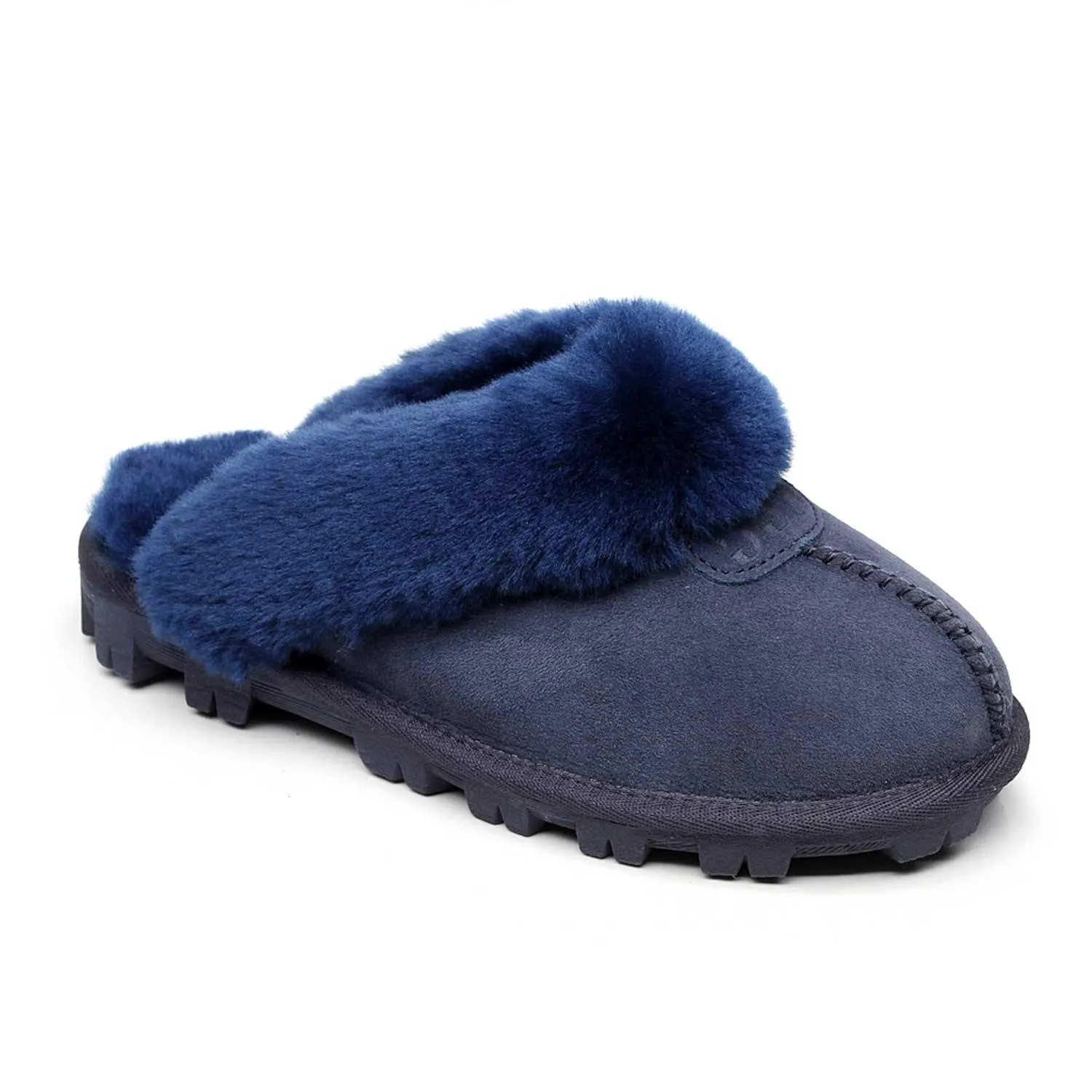 Mubo UGG Ladies Slippers Double Face Australia Premium Sheepskin Fur Scuff SW1200