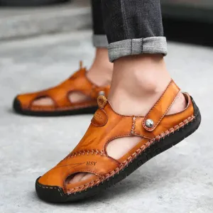 Nate - Orthopedic Leather Sandals