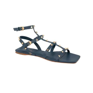 Nerea Flat Sandals - Indigo