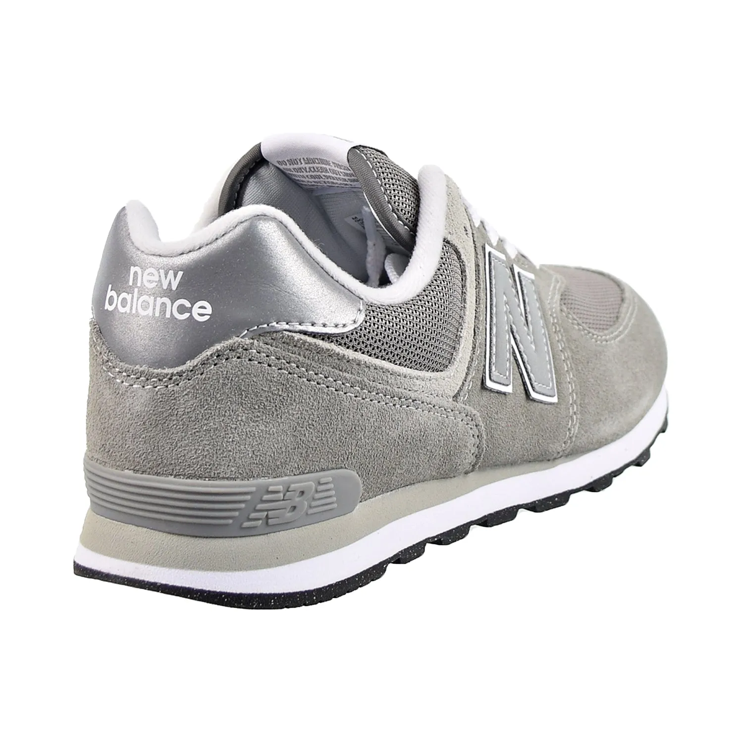 New Balance 574 Big Kids' Shoes Grey-White