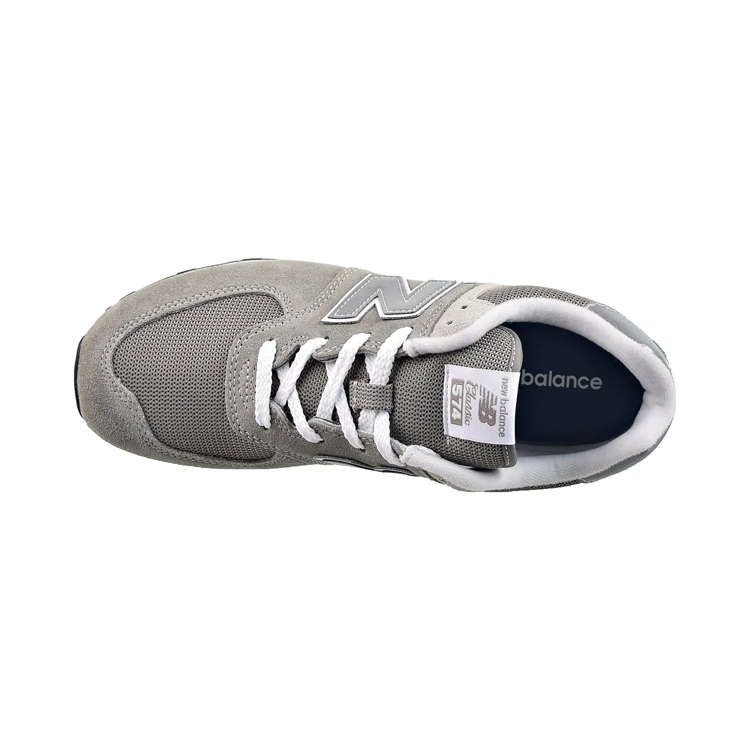 New Balance 574 Big Kids' Shoes Grey-White