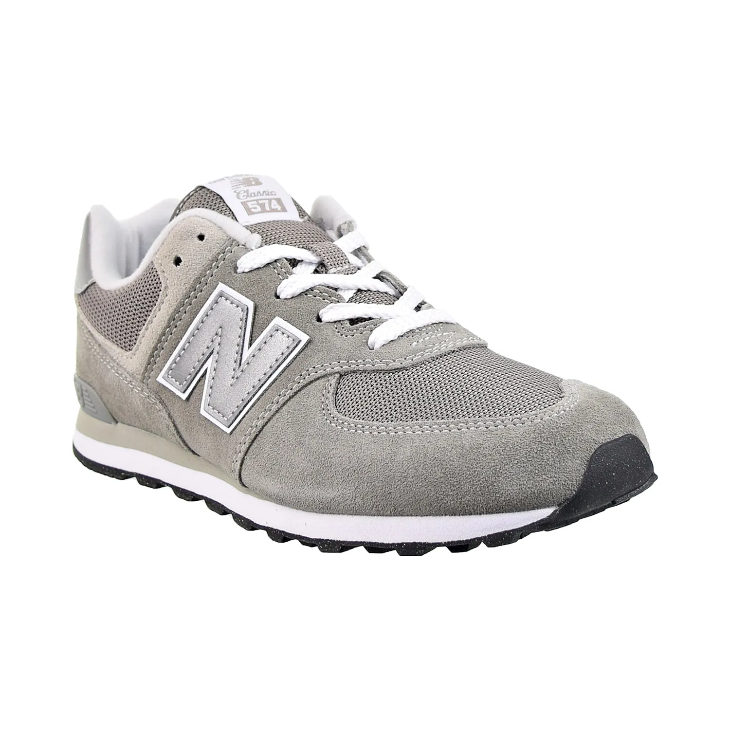 New Balance 574 Big Kids' Shoes Grey-White