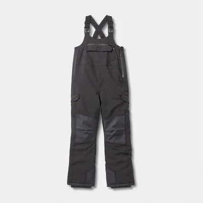 New - Kids' Sport Snow Bib with 3M Thinsulate Insulation - All in Motion Black M