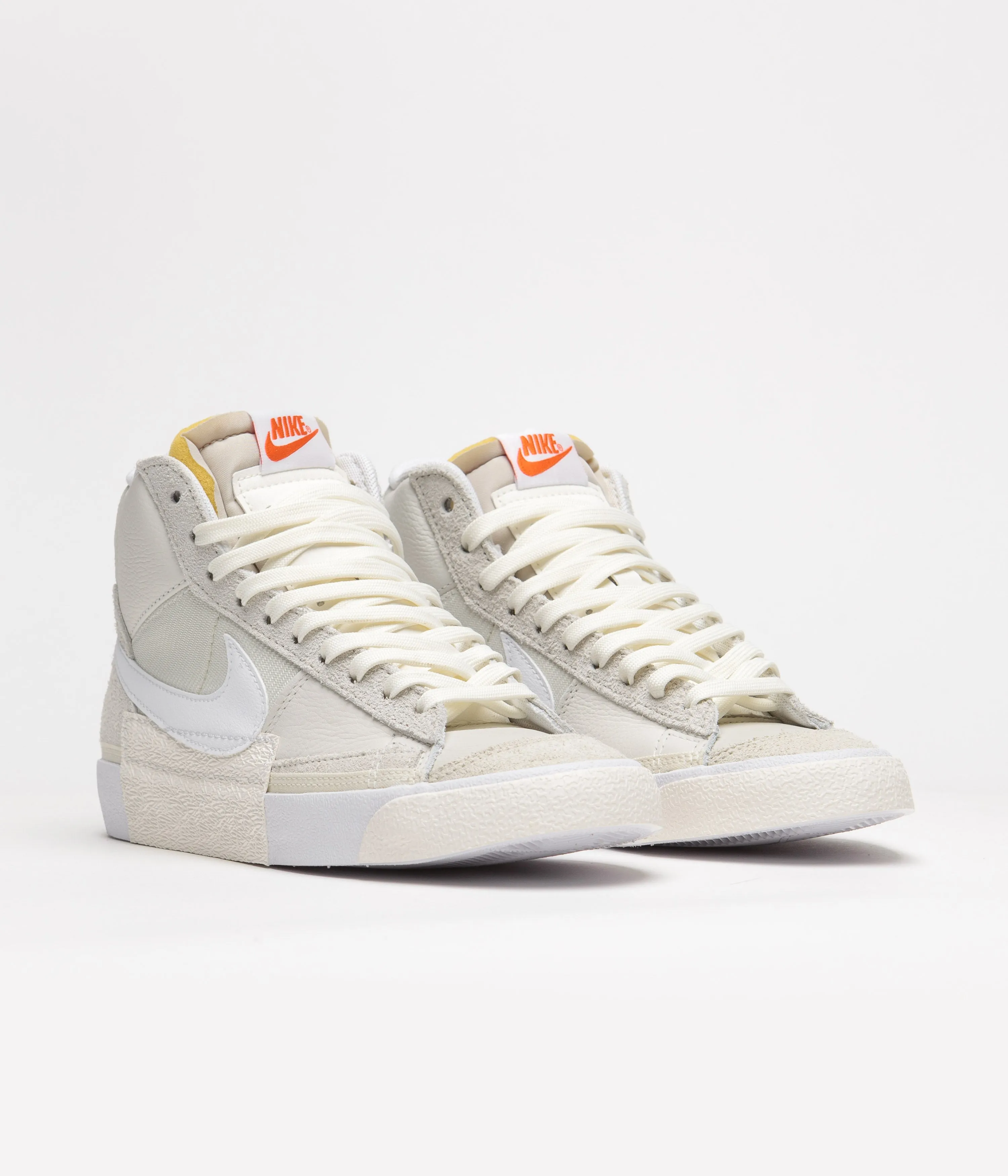 Nike Blazer Mid Pro Club Shoes - Light Bone / White - Phantom - Summit White