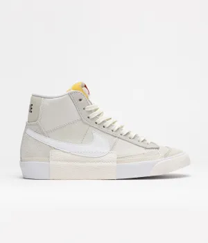 Nike Blazer Mid Pro Club Shoes - Light Bone / White - Phantom - Summit White