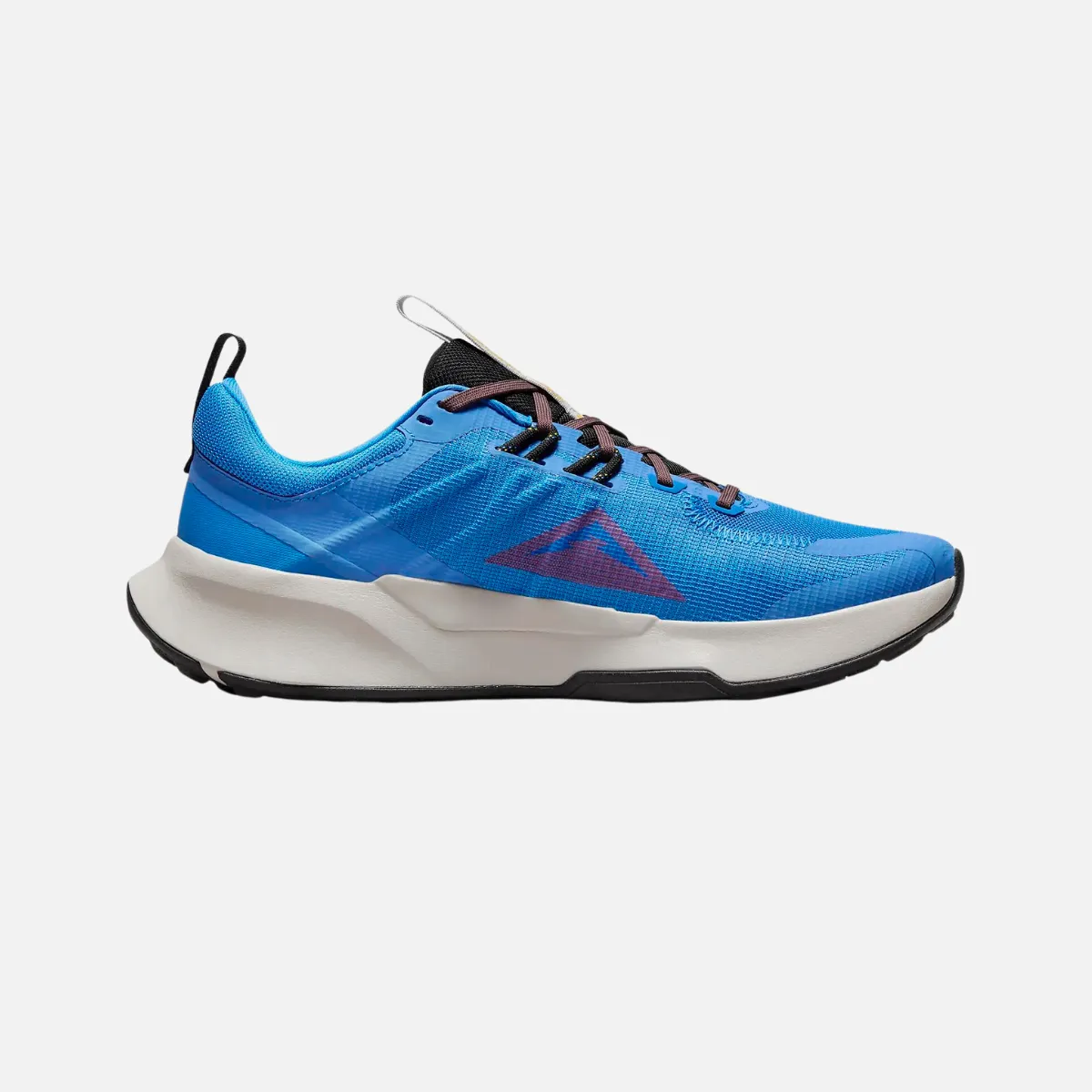 Nike Juniper Trail 2 Men's Trail-Running Shoes -Light Photo Blue/Plum Eclipse/Vivid Sulphur/Track Red