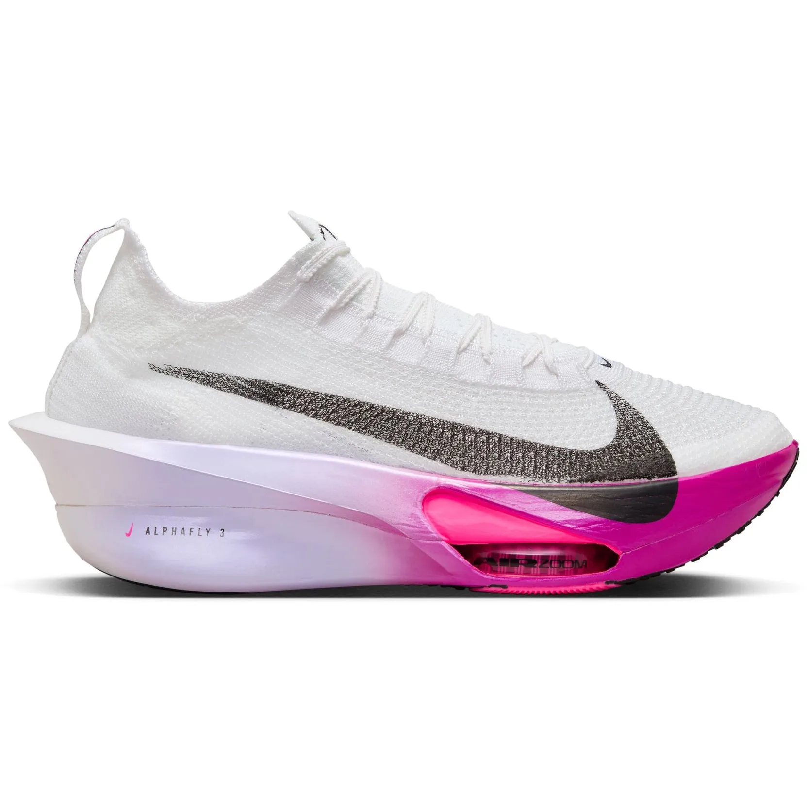 Nike Men's Alphafly 3 Running Shoes White / Black / Purple Agate / Vivid Grape