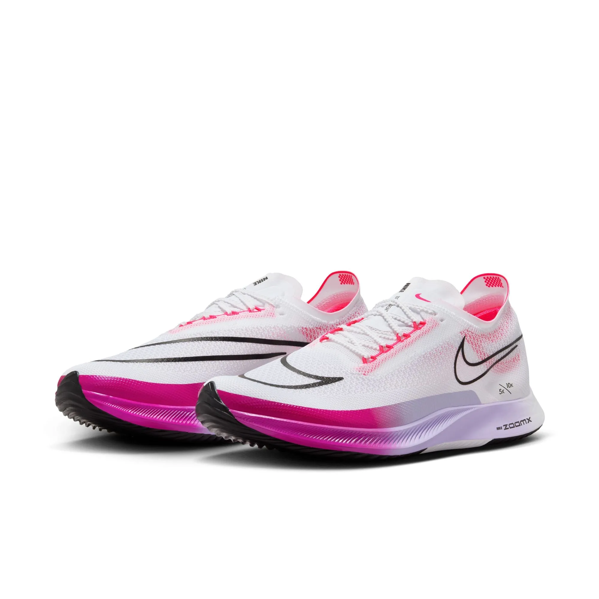 Nike ZoomX Streakfly Running Shoes White / Black / Vivid Grape / Purple Agate