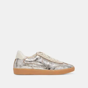 NOTICE SNEAKERS SILVER DISTRESSED LEATHER - re:vita