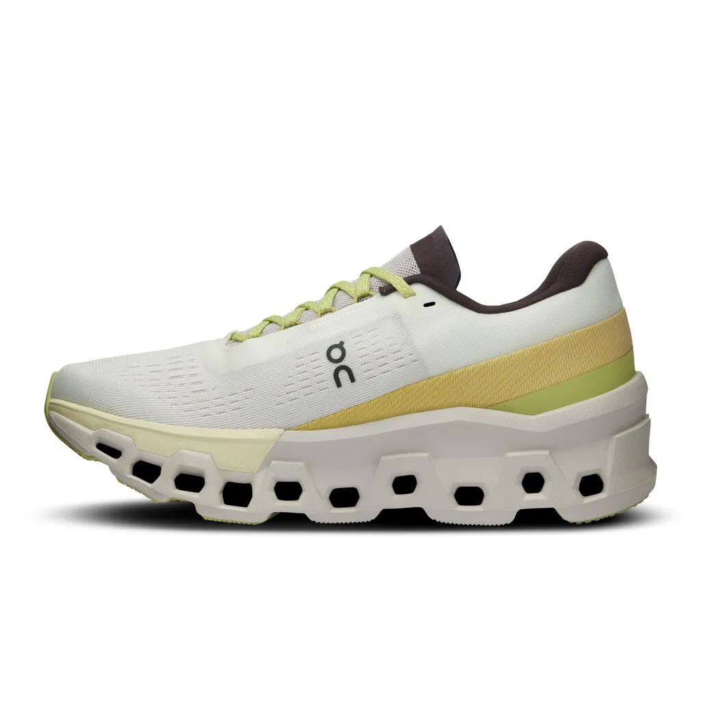 On Men's Cloudmonster 2 Running Shoes Undyed / Zest