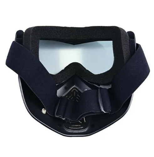 Outdoor Sports Goggles and Detachable Ventilation Mask uV PC Lens