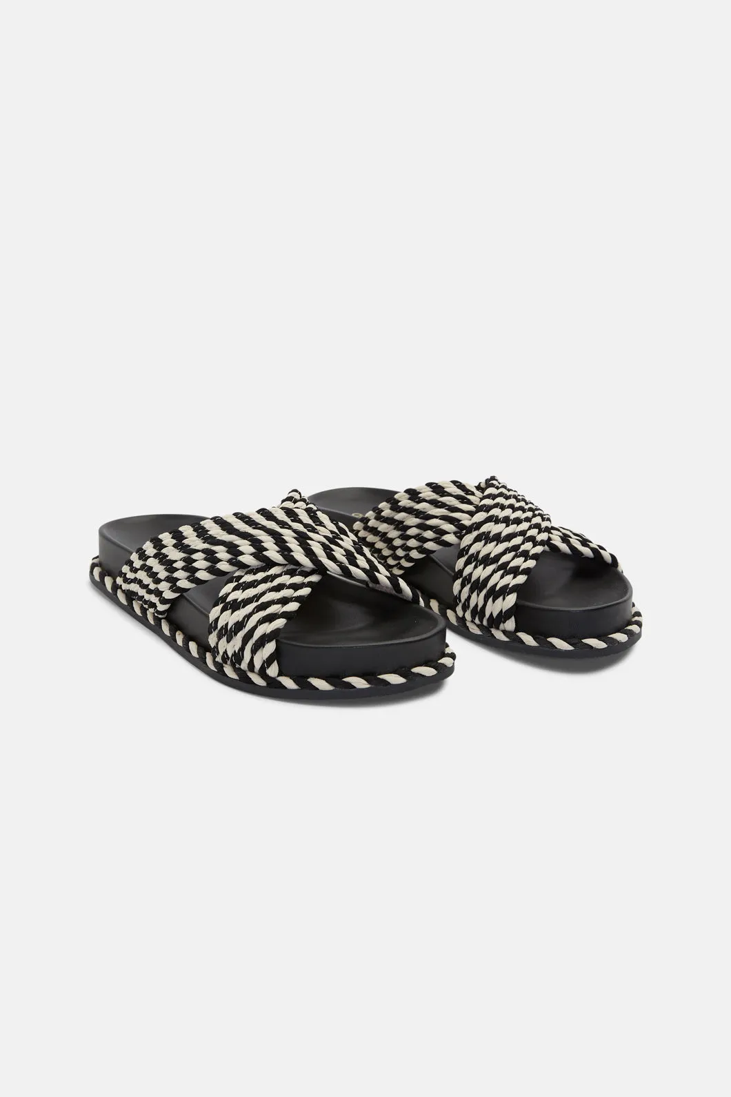 Rope Me In Sandal - Black