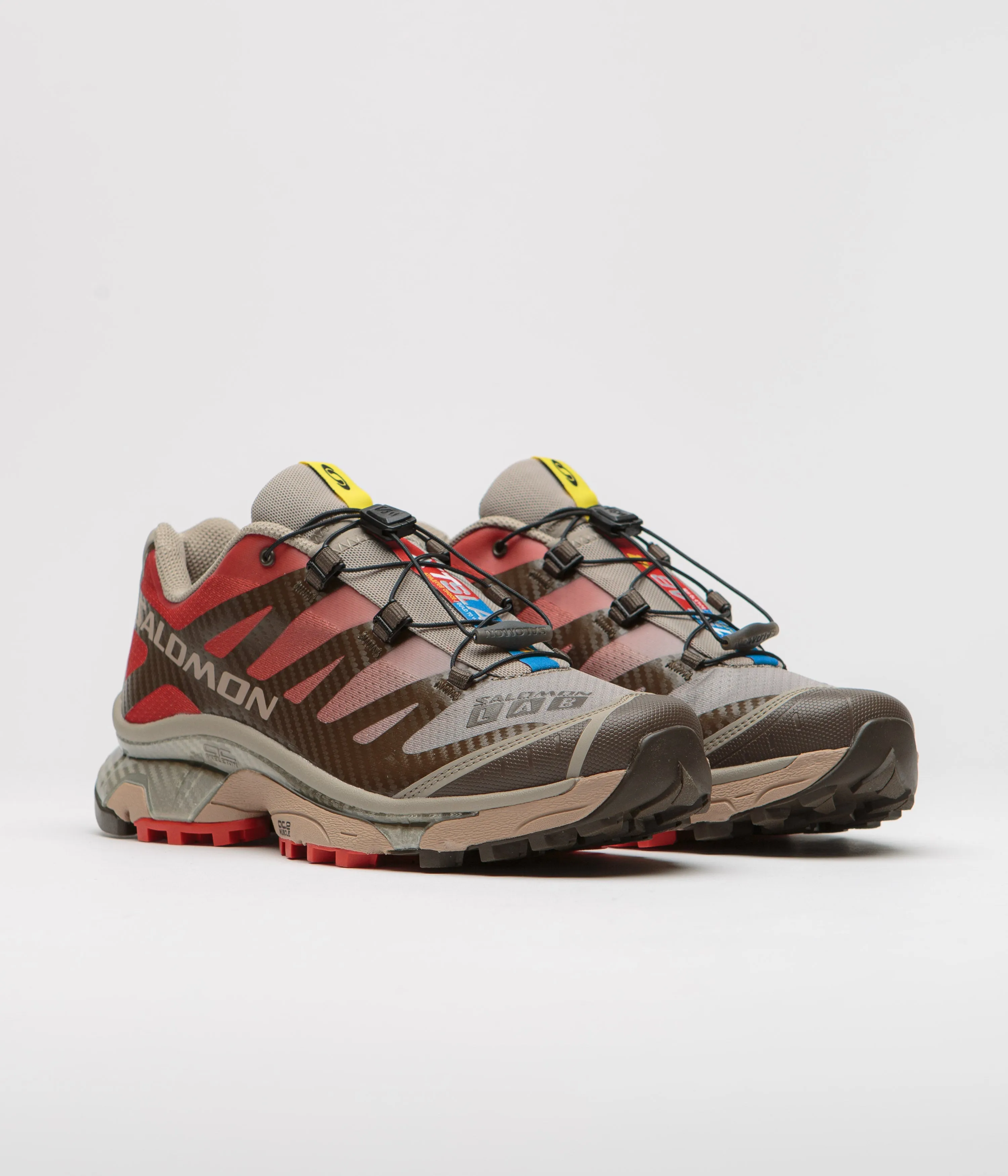 Salomon XT-4 OG Shoes - Wren / Vintage Khaki / Aurora Red