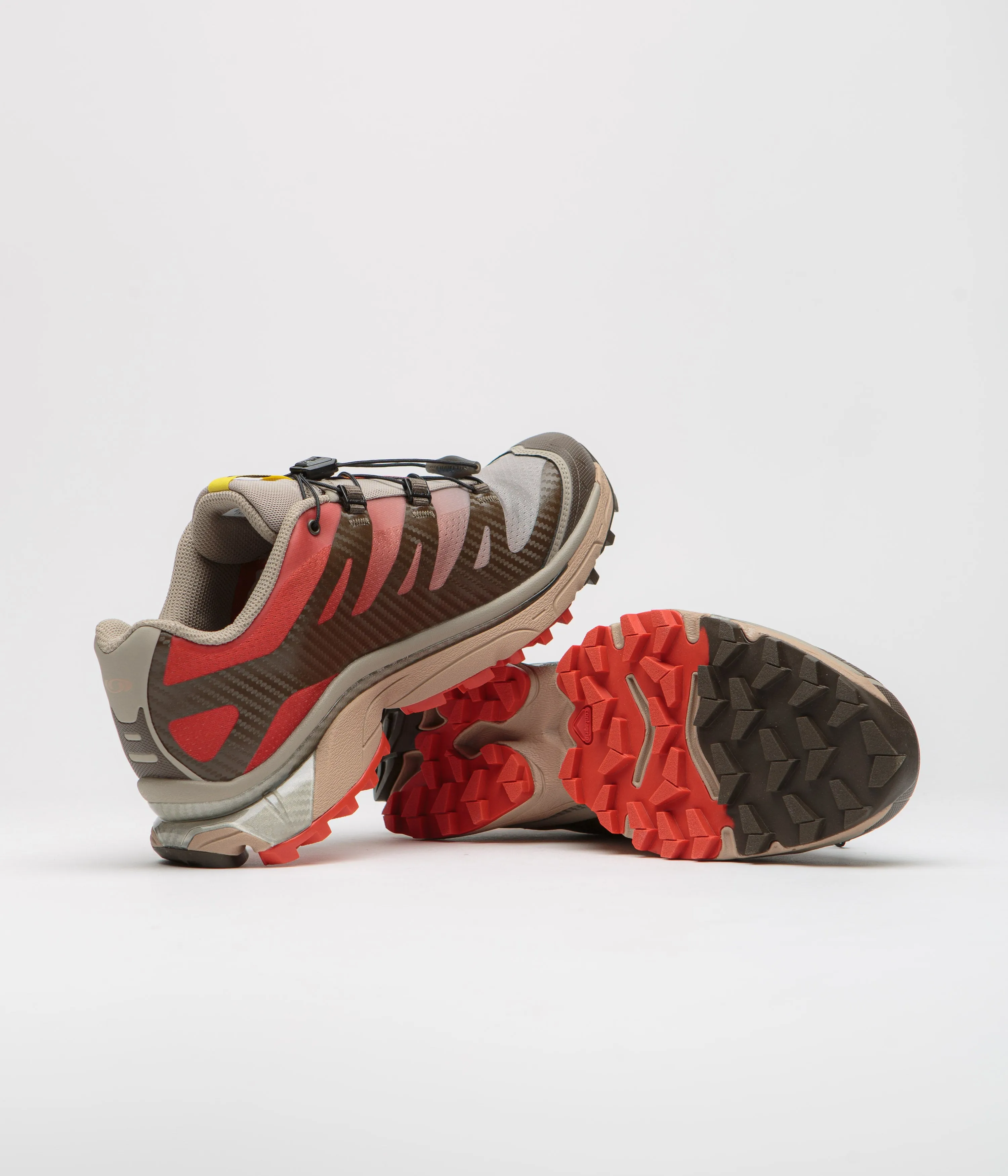 Salomon XT-4 OG Shoes - Wren / Vintage Khaki / Aurora Red