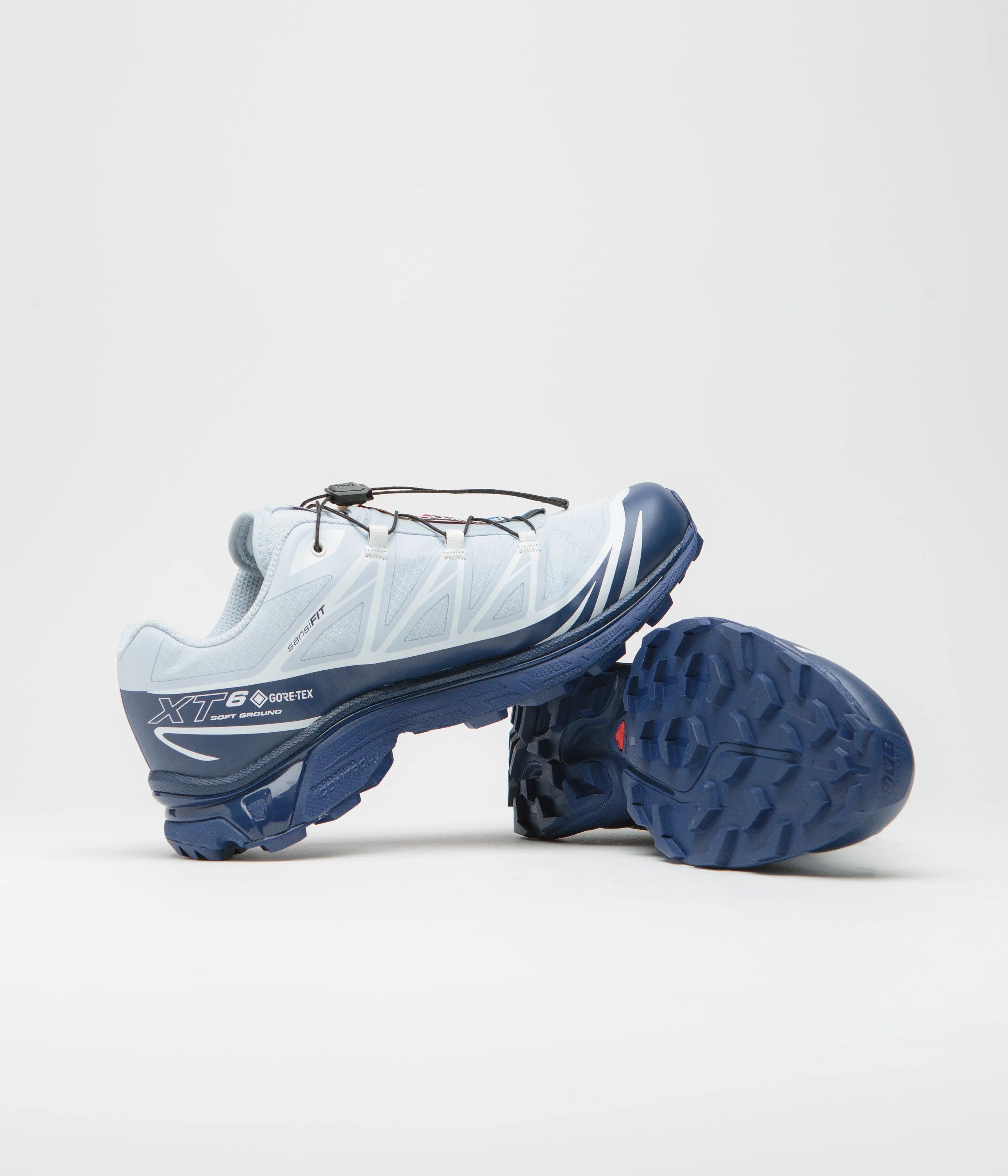 Salomon XT-6 GTX Shoes - Blue Print / Heather / White