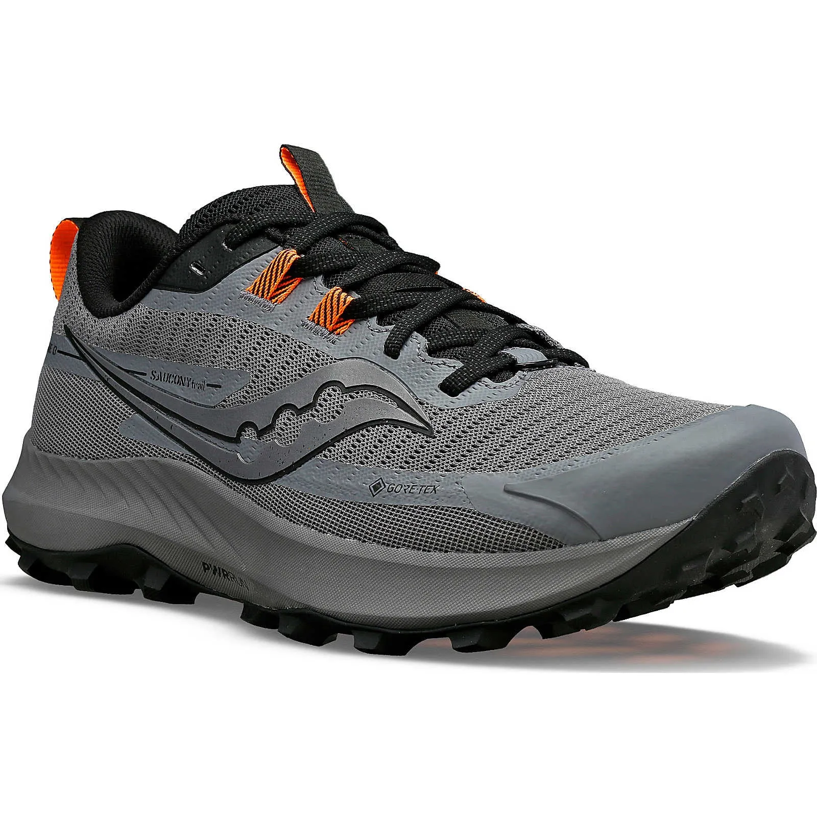 Saucony Men's Peregrine 13 GORE-TEX Trail Running Shoes Gravel / Black