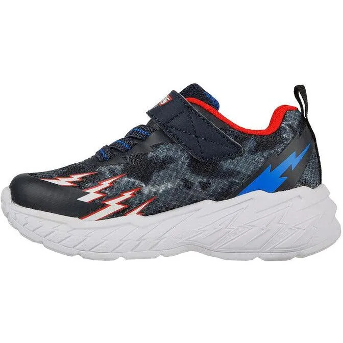 Skechers Boys S Lights Light Storm 2.0 Trainer Navy/Red