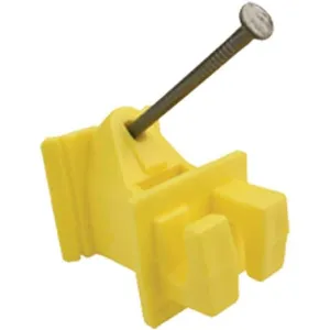 SNUG WOOD POST INSULATOR - Yellow