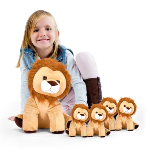 Snuga Baabies_Stuffed Lion With 4 Baby Lions