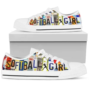 Softball Girl Low Top Shoes