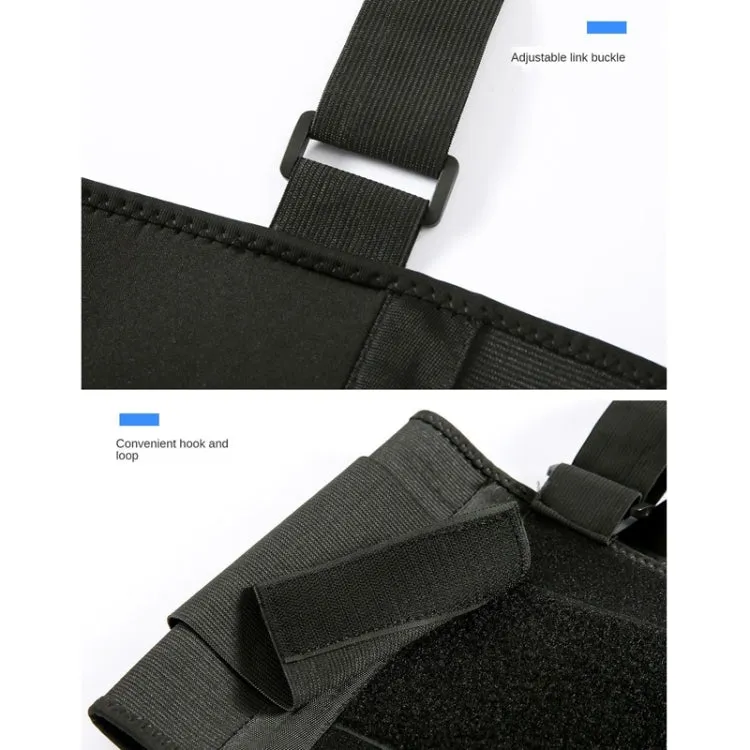 Sports Back Support Belt Waist Pain Protection Belt with Suspender Strap for Heavy Lifting, Size: L