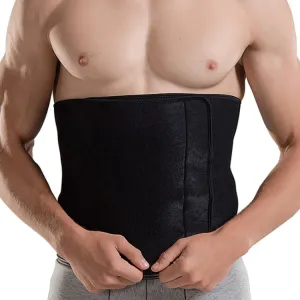 Sports Waist Belt Fitness Girdle Belly Belt Sweatproof Wide Waistband, Specification: XL 30x95cm (Black)