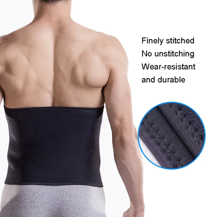 Sports Waist Belt Fitness Girdle Belly Belt Sweatproof Wide Waistband, Specification: XL 30x95cm (Black)