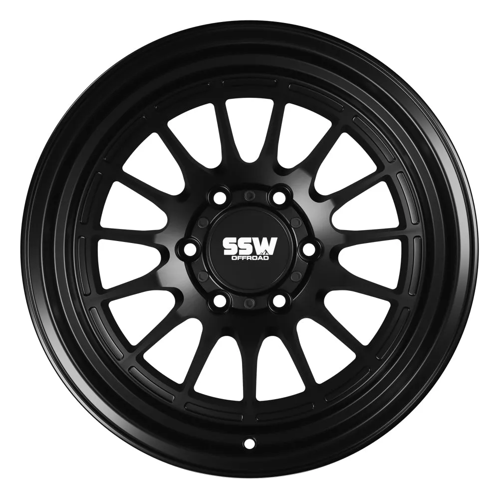 SSW Off-Road DAKAR Wheel - Matte Black - 17X9.0 -25 (6 LUG)