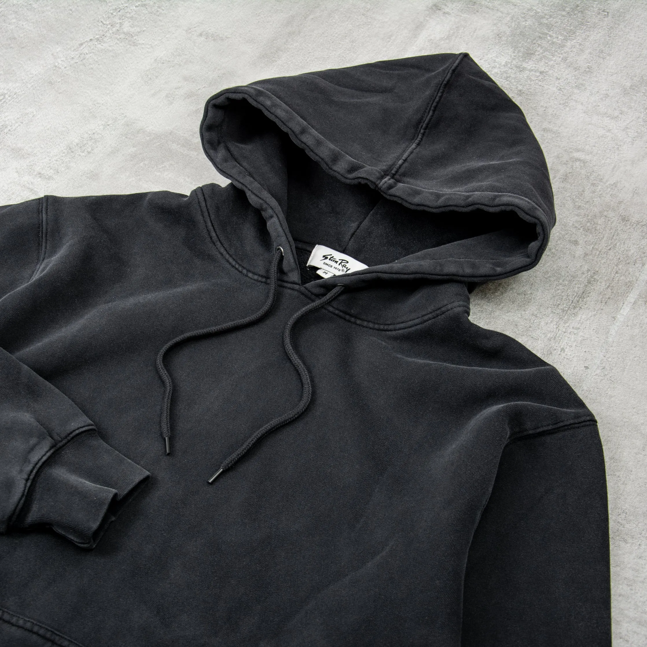 Stan Ray Patch Hood - Washed Black