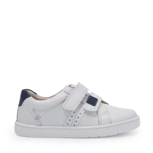 Start-Rite Explore 1742_4 Boys White Leather Touch Fastening Trainers