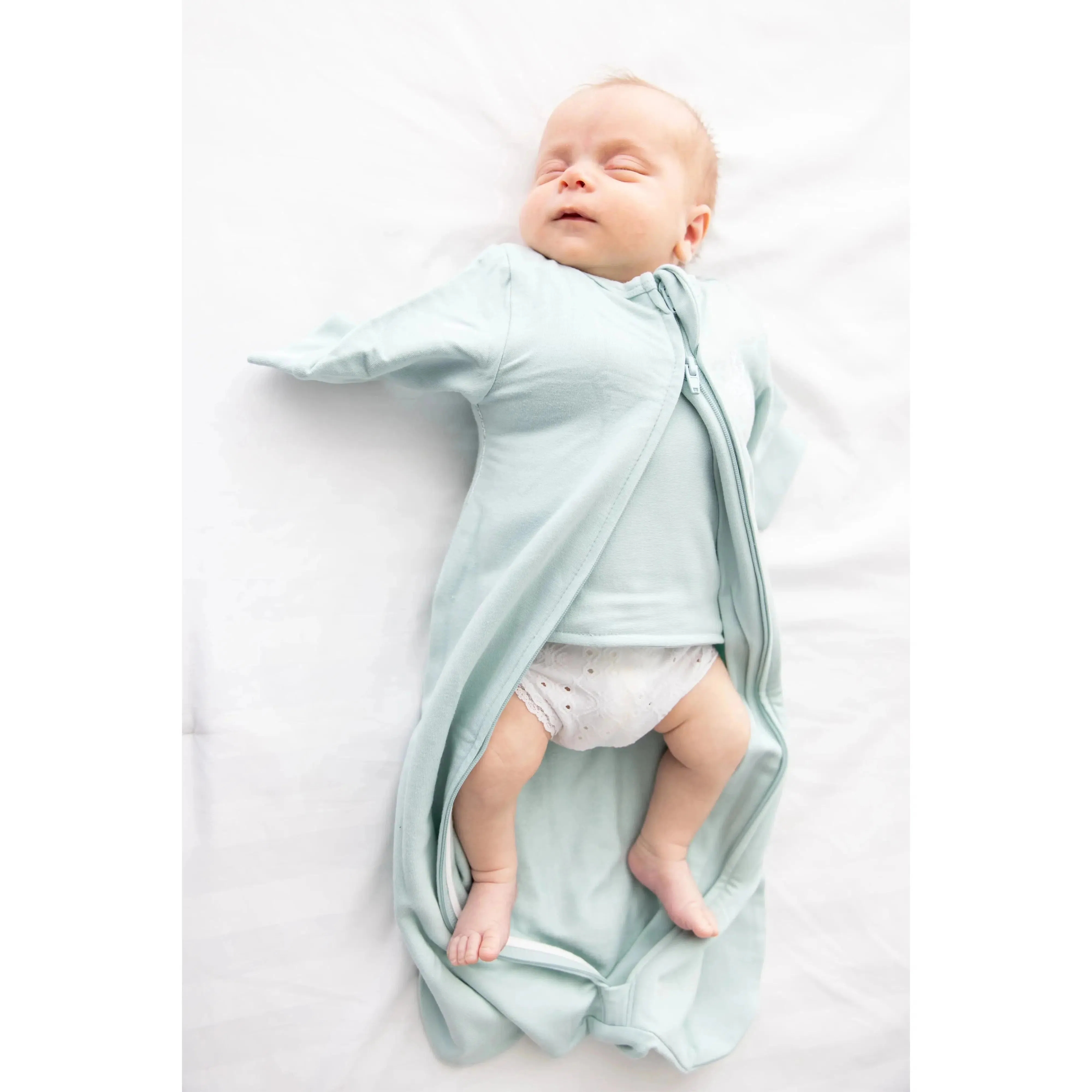 The Butterfly Swaddle - Preemie - Sage Green